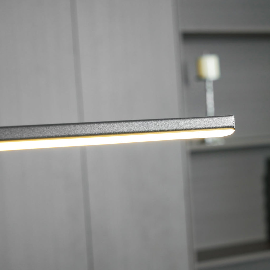 Linear Pendant Lamp Kitchen Island • 90/120/150cm • Integrated LED • Warm White/Neutral/Cool White • Dimmable Option • Black/Gold • Kitchen Island Above Table - Lamylie