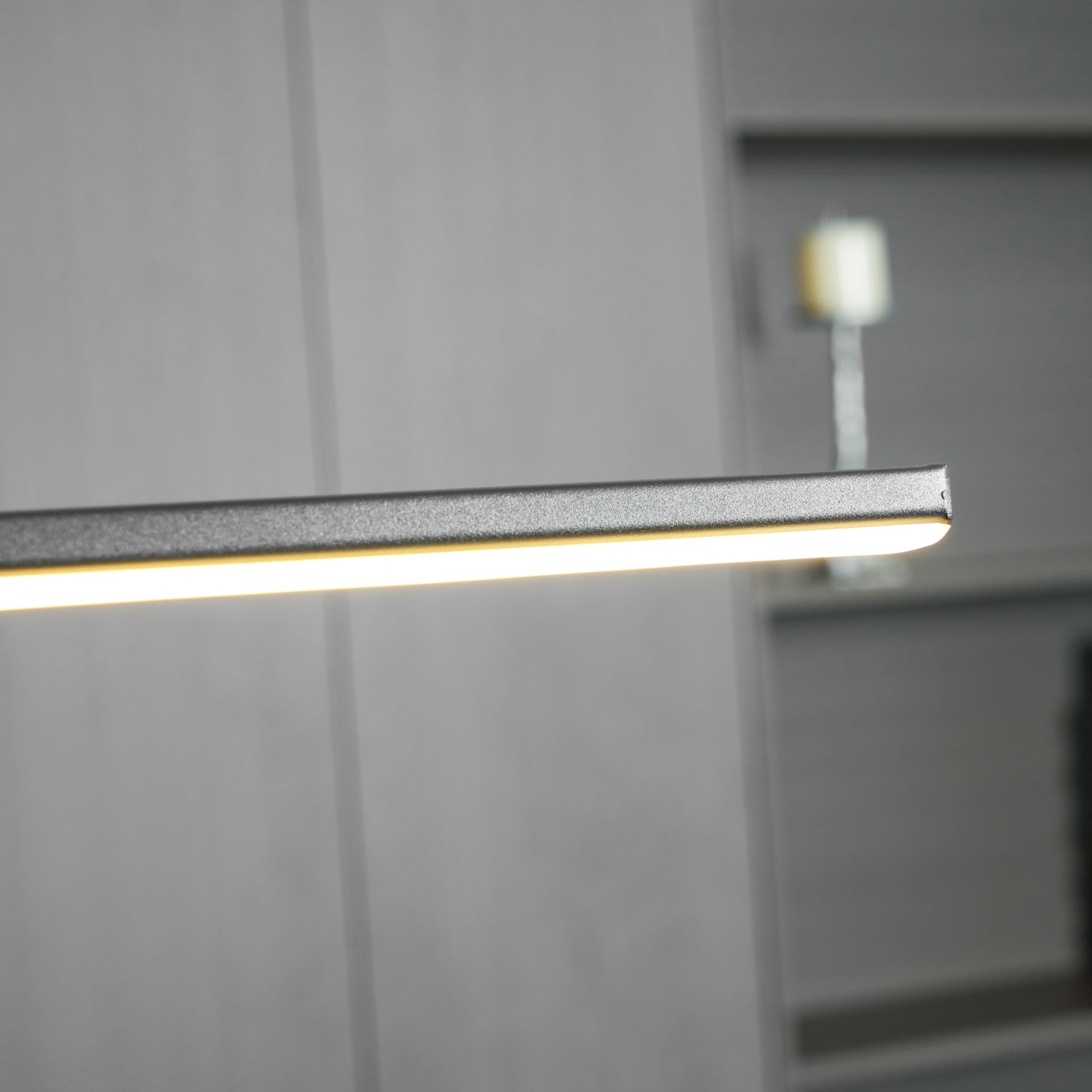 Linear Pendant Lamp Kitchen Island • 90/120/150cm • Integrated LED • Warm White/Neutral/Cool White • Dimmable Option • Black/Gold • Kitchen Island Above Table - Lamylie