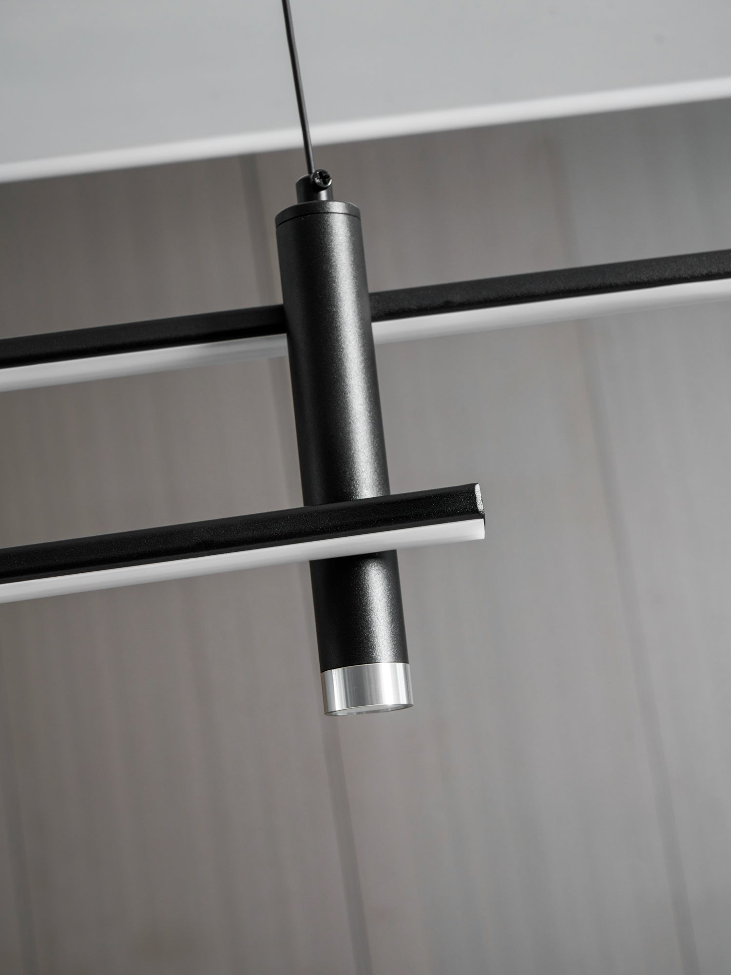 Linear Pendant Lamp Kitchen Island • 90/120/150cm • Integrated LED • Warm White/Neutral/Cool White • Dimmable Option • Black/Gold • Kitchen Island Above Table - Lamylie
