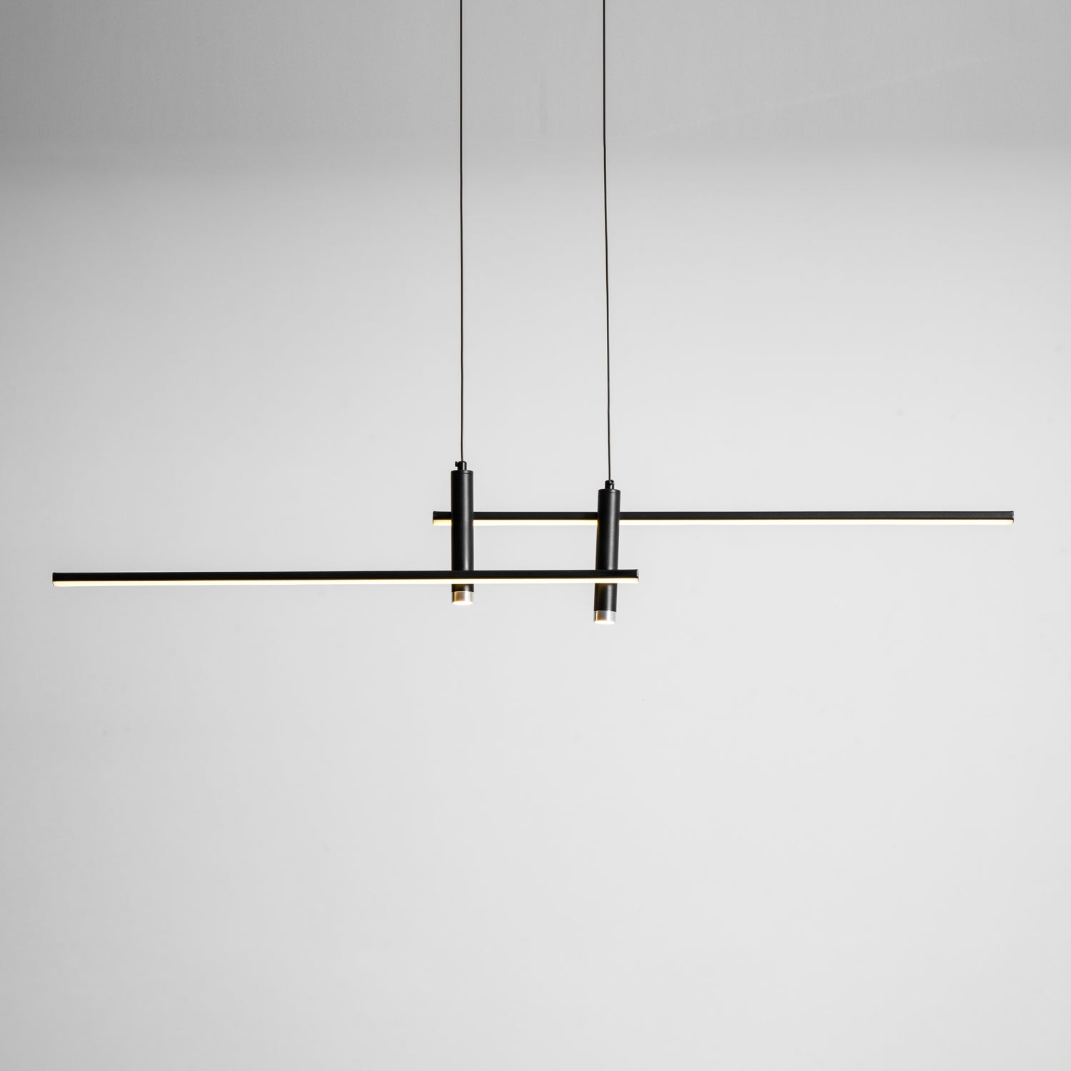 Linear Pendant Lamp Kitchen Island • 90/120/150cm • Integrated LED • Warm White/Neutral/Cool White • Dimmable Option • Black/Gold • Kitchen Island Above Table - Lamylie