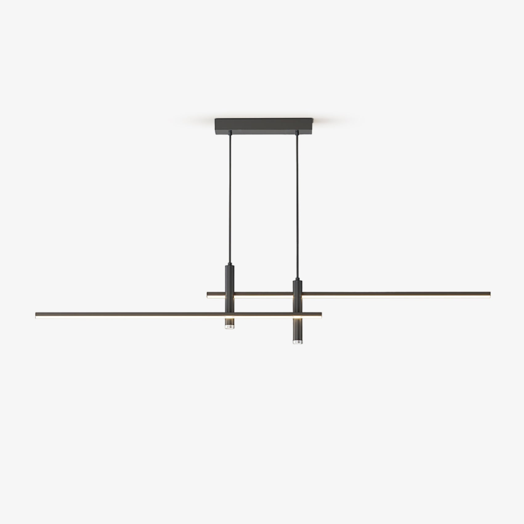 Linear Pendant Lamp Kitchen Island • 90/120/150cm • Integrated LED • Warm White/Neutral/Cool White • Dimmable Option • Black/Gold • Kitchen Island Above Table - Lamylie