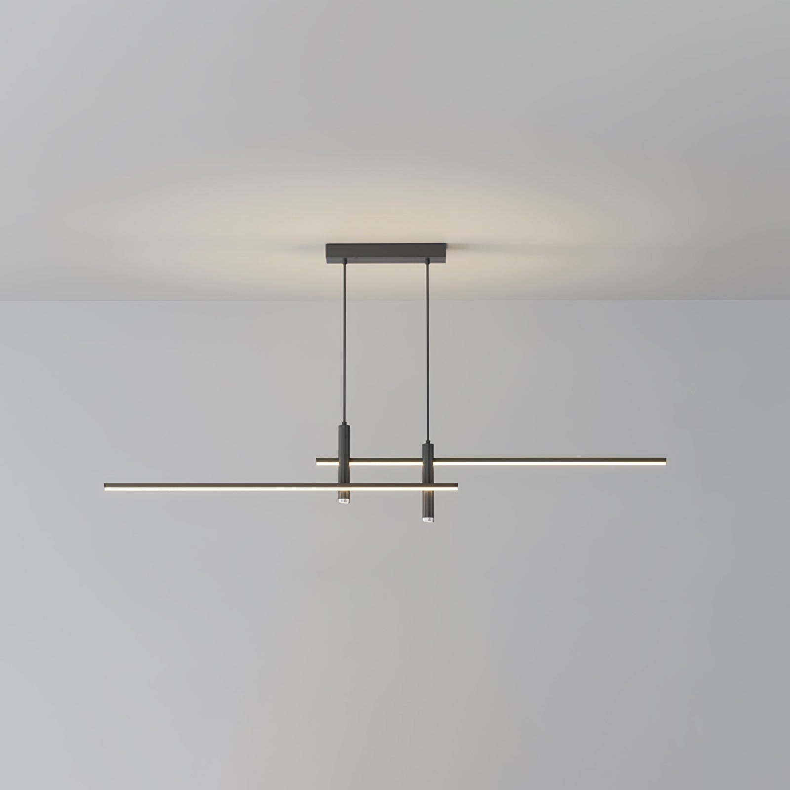 Linear Pendant Lamp Kitchen Island • 90/120/150cm • Integrated LED • Warm White/Neutral/Cool White • Dimmable Option • Black/Gold • Kitchen Island Above Table - Lamylie