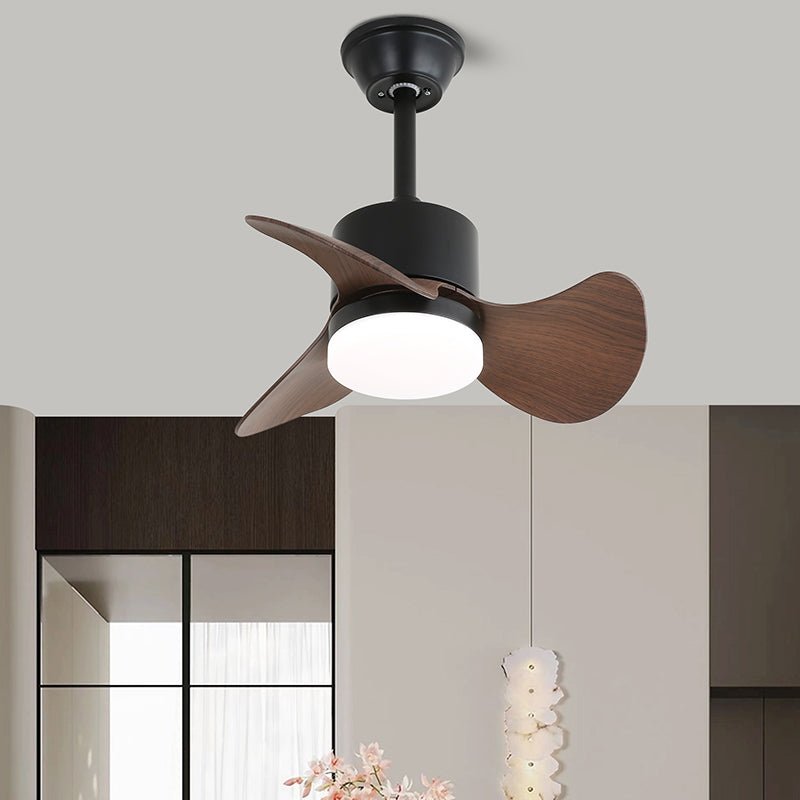 Industrial ceiling fan with lighting | Adjustable fan lamp with remote control for modern interiors - Lamylie