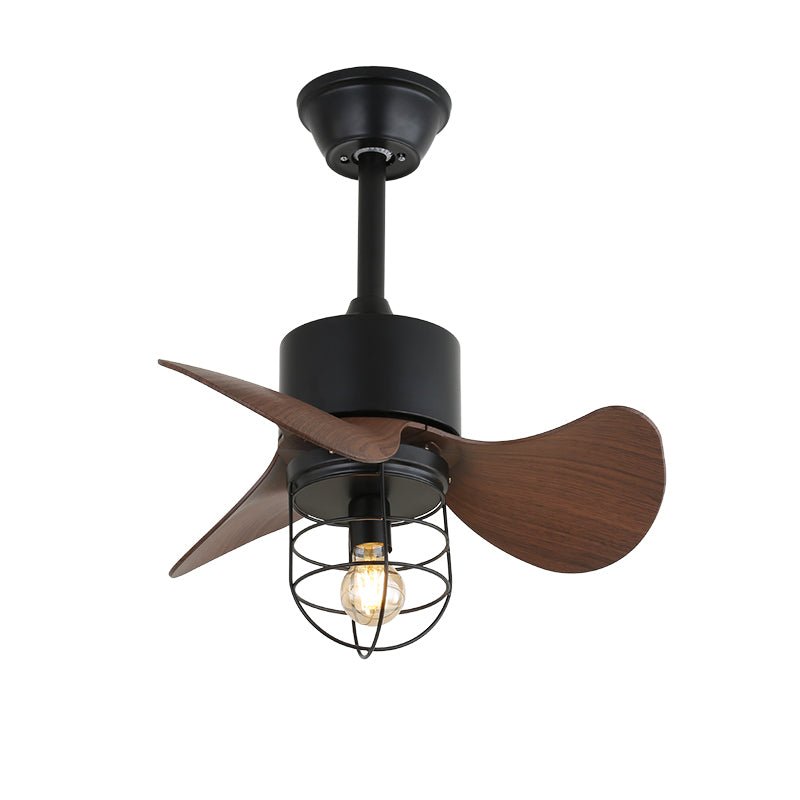 Industrial ceiling fan with lighting | Adjustable fan lamp with remote control for modern interiors - Lamylie