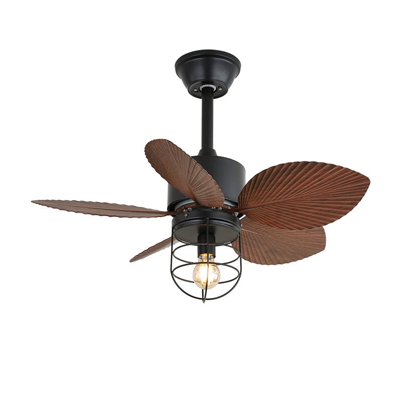 Industrial ceiling fan with lighting | Adjustable fan lamp with remote control for modern interiors - Lamylie