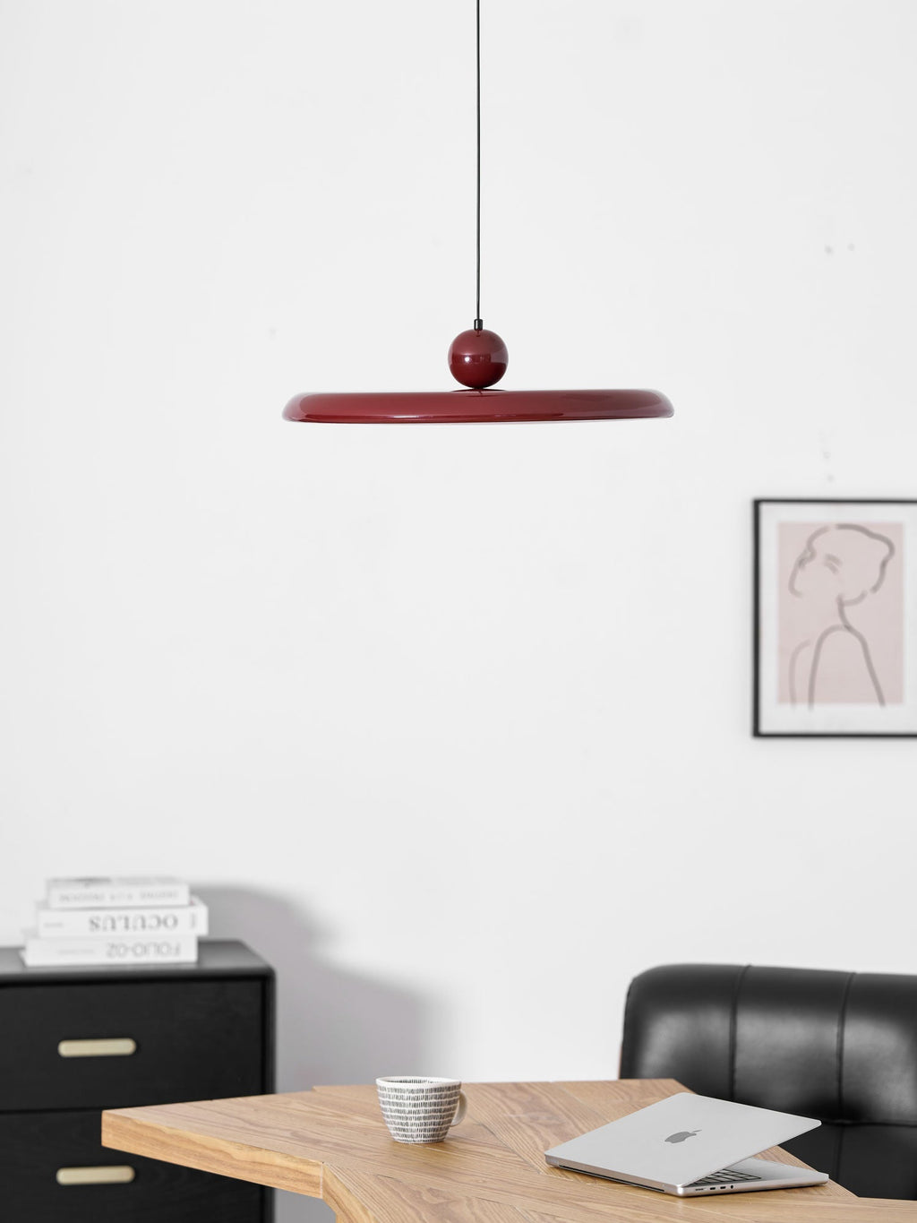 Lampada a sospensione LED rotonda Lola | Design minimalista con disco in metallo e acrilico | Dimmerabile | Ø30/40/50 cm | 3 temperature di colore | Cavo regolabile da 150 cm - Lamylie