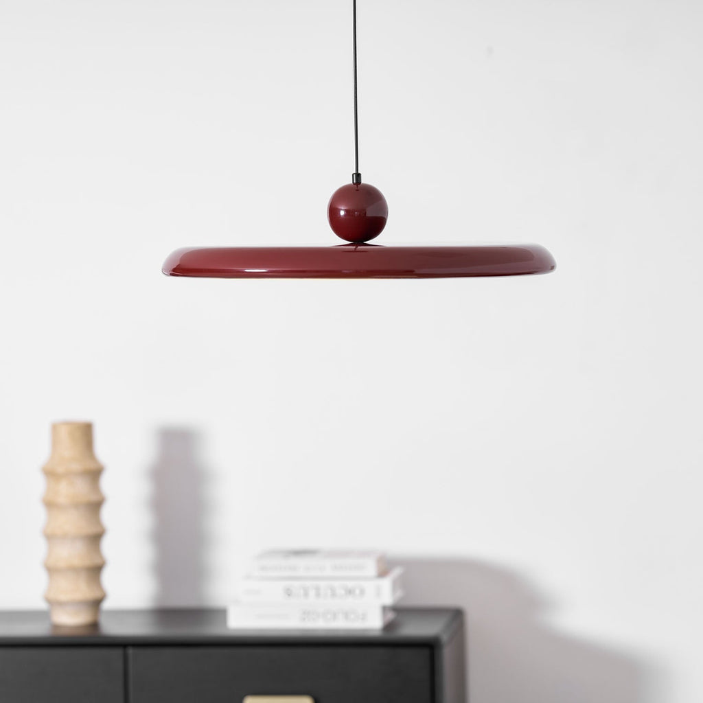 Lampada a sospensione LED rotonda Lola | Design minimalista con disco in metallo e acrilico | Dimmerabile | Ø30/40/50 cm | 3 temperature di colore | Cavo regolabile da 150 cm - Lamylie
