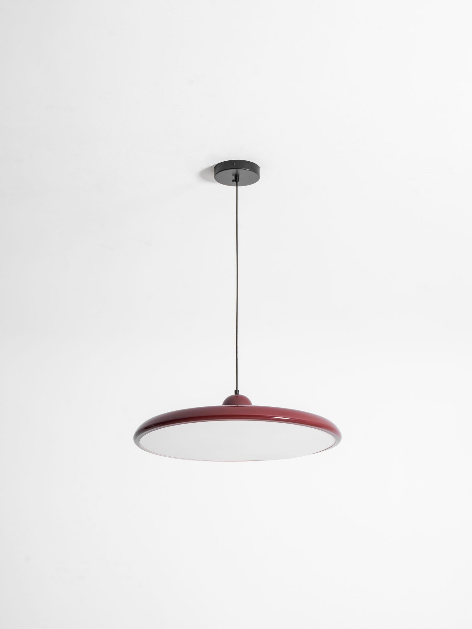 Lampada a sospensione LED rotonda Lola | Design minimalista con disco in metallo e acrilico | Dimmerabile | Ø30/40/50 cm | 3 temperature di colore | Cavo regolabile da 150 cm - Lamylie