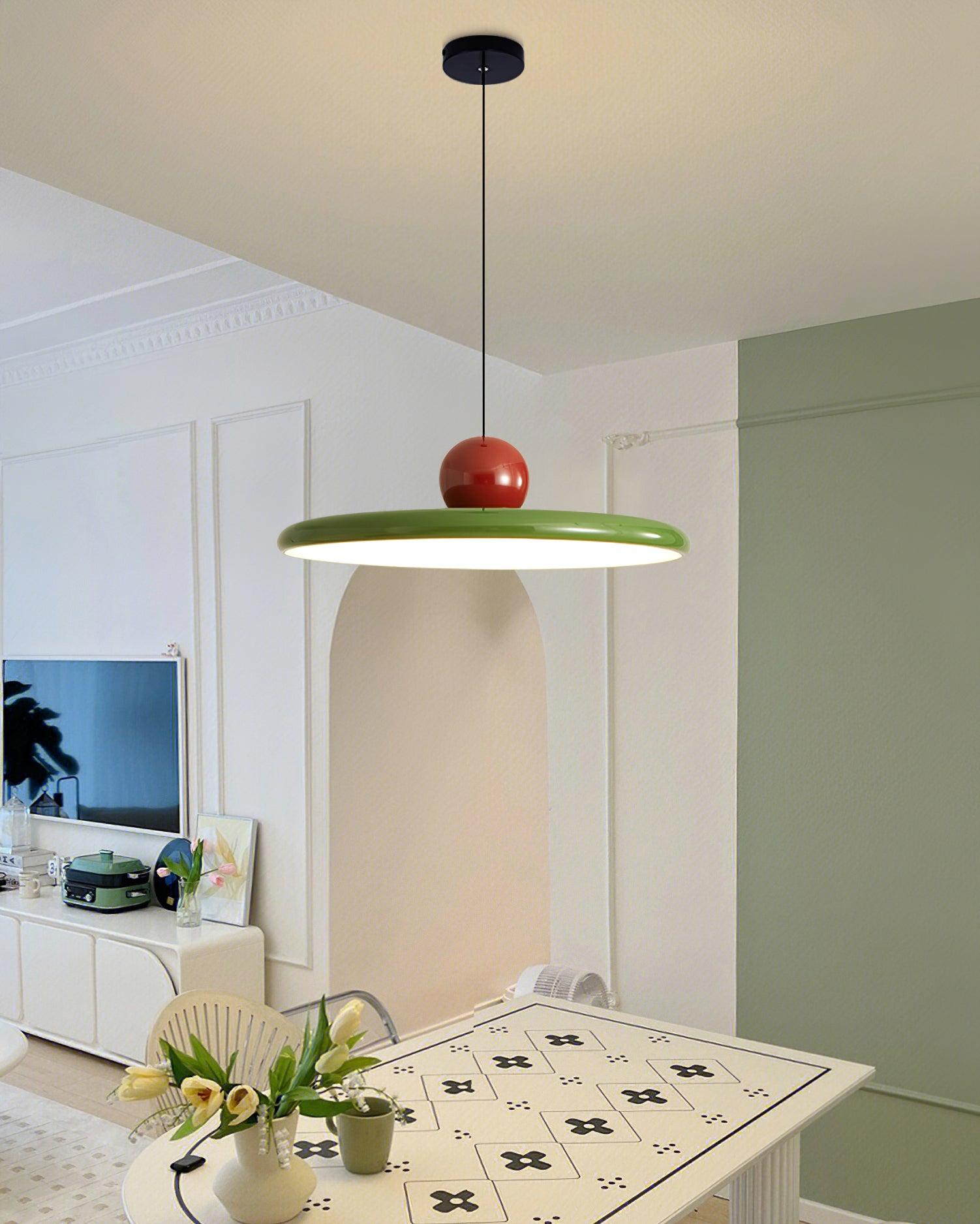 Lampada a sospensione LED rotonda Lola | Design minimalista con disco in metallo e acrilico | Dimmerabile | Ø30/40/50 cm | 3 temperature di colore | Cavo regolabile da 150 cm - Lamylie