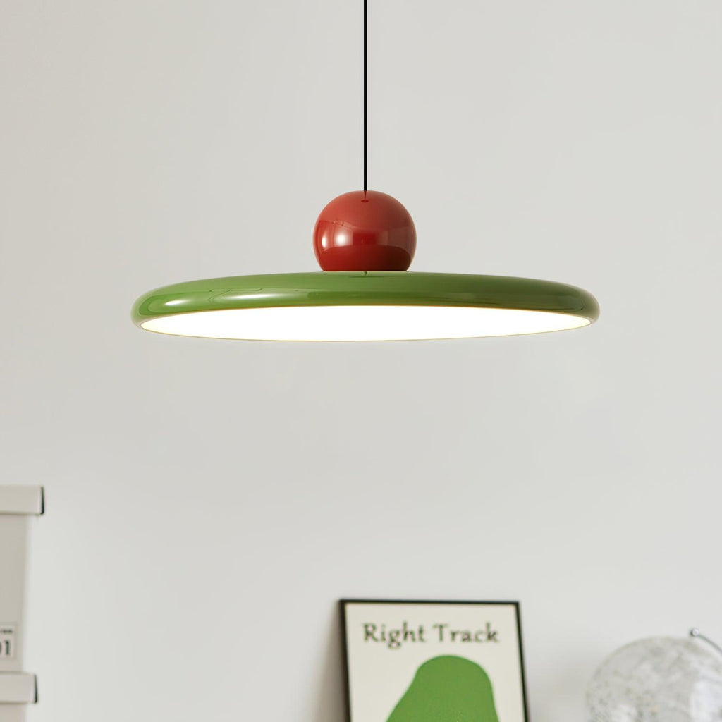 Lampada a sospensione LED rotonda Lola | Design minimalista con disco in metallo e acrilico | Dimmerabile | Ø30/40/50 cm | 3 temperature di colore | Cavo regolabile da 150 cm - Lamylie