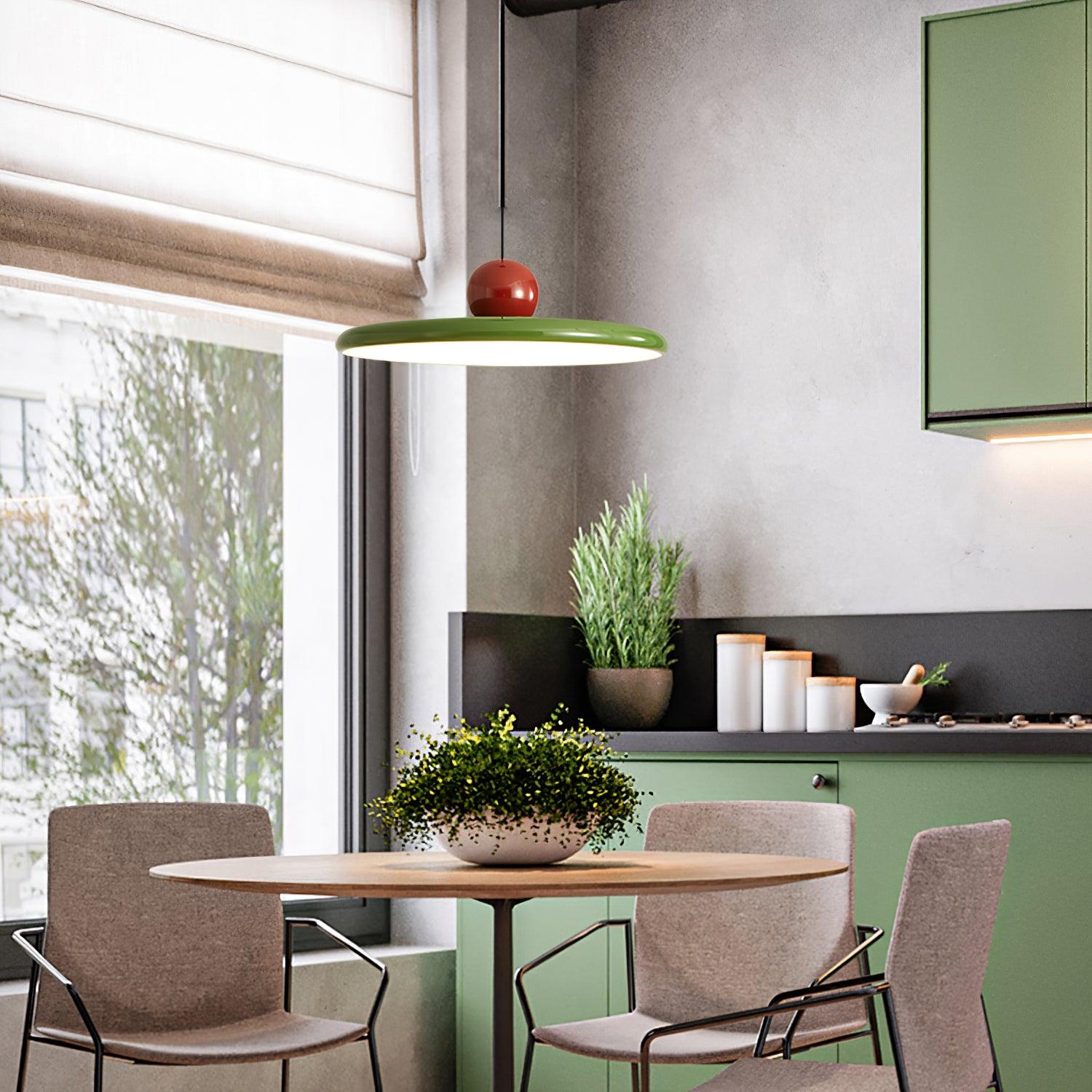 Lampada a sospensione LED rotonda Lola | Design minimalista con disco in metallo e acrilico | Dimmerabile | Ø30/40/50 cm | 3 temperature di colore | Cavo regolabile da 150 cm - Lamylie
