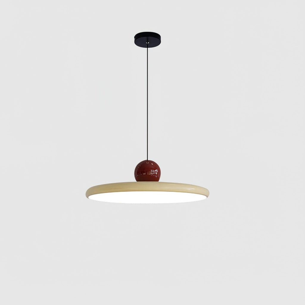 Lampada a sospensione LED rotonda Lola | Design minimalista con disco in metallo e acrilico | Dimmerabile | Ø30/40/50 cm | 3 temperature di colore | Cavo regolabile da 150 cm - Lamylie