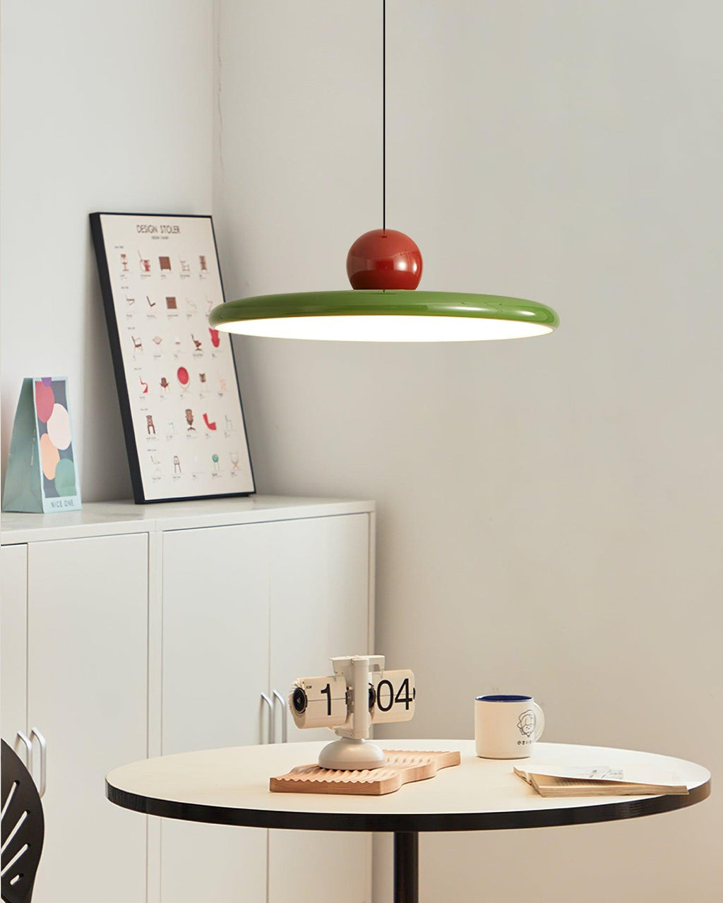 Lampada a sospensione LED rotonda Lola | Design minimalista con disco in metallo e acrilico | Dimmerabile | Ø30/40/50 cm | 3 temperature di colore | Cavo regolabile da 150 cm - Lamylie