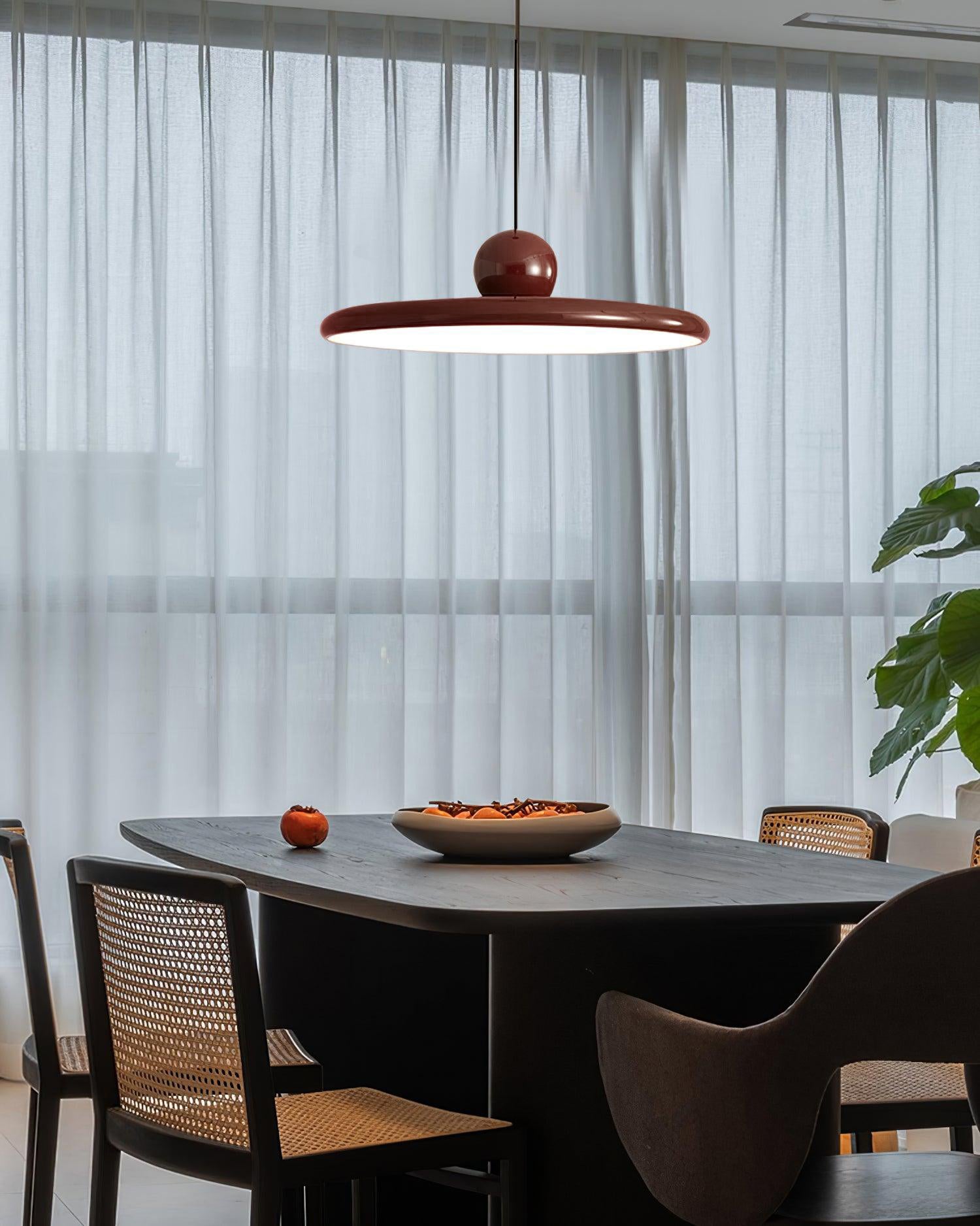 Lampada a sospensione LED rotonda Lola | Design minimalista con disco in metallo e acrilico | Dimmerabile | Ø30/40/50 cm | 3 temperature di colore | Cavo regolabile da 150 cm - Lamylie