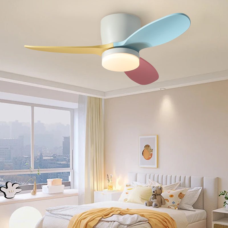 Ventilator de tavan Milo cu iluminare — ventilator elegant de 91 cm, cu design modern și telecomandă - Lamylie