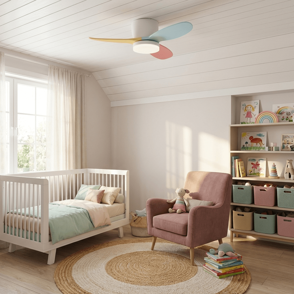 Ventilator de tavan Milo cu iluminare — ventilator elegant de 91 cm, cu design modern și telecomandă - Lamylie