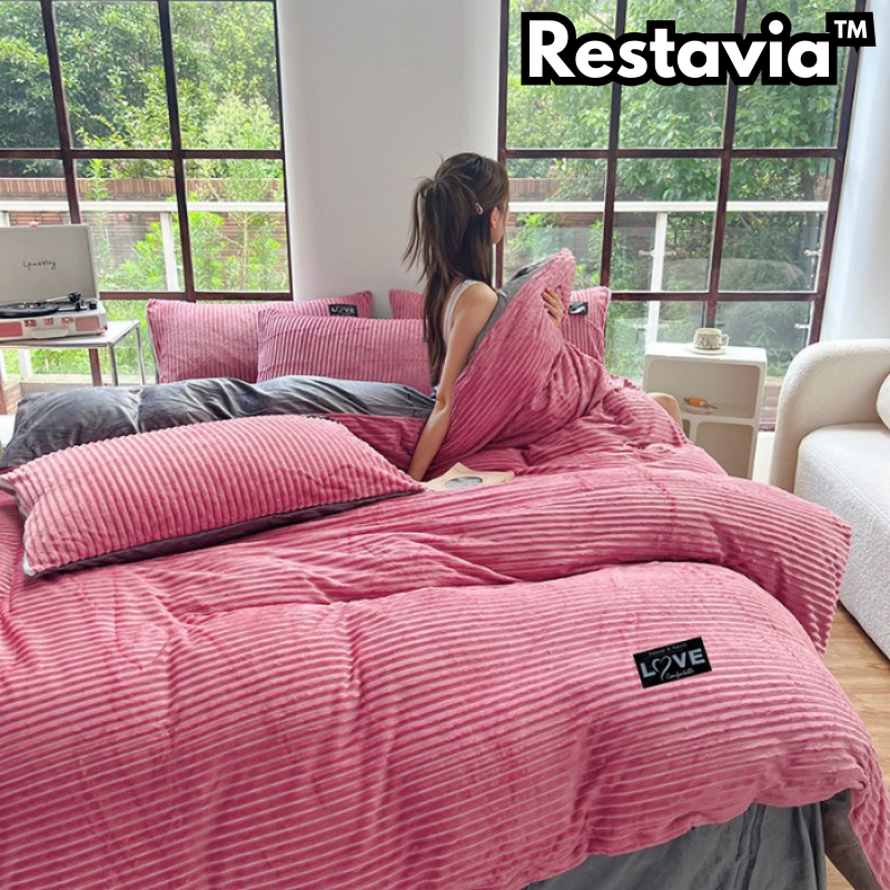 Coral Fleece Bed Cover – Experience Embracing Warmth for Cold Nights - Lamylie