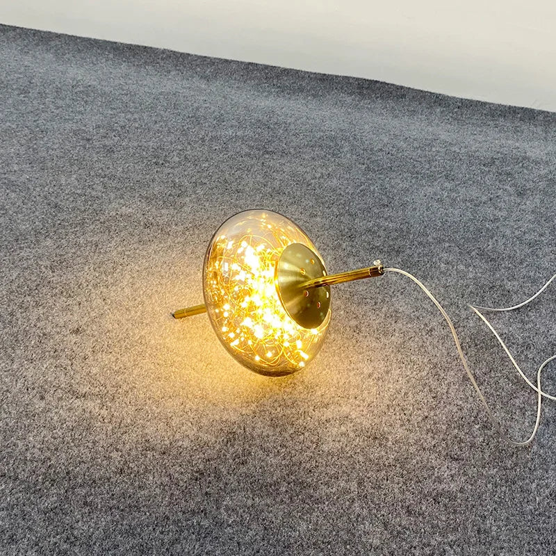 Glas-Pendelleuchte LIV mit rauchigem Finish und warmweißem Licht | Skandinavisches Design mit handgefertigtem Glas | 3 Größen verfügbar - Lamylie