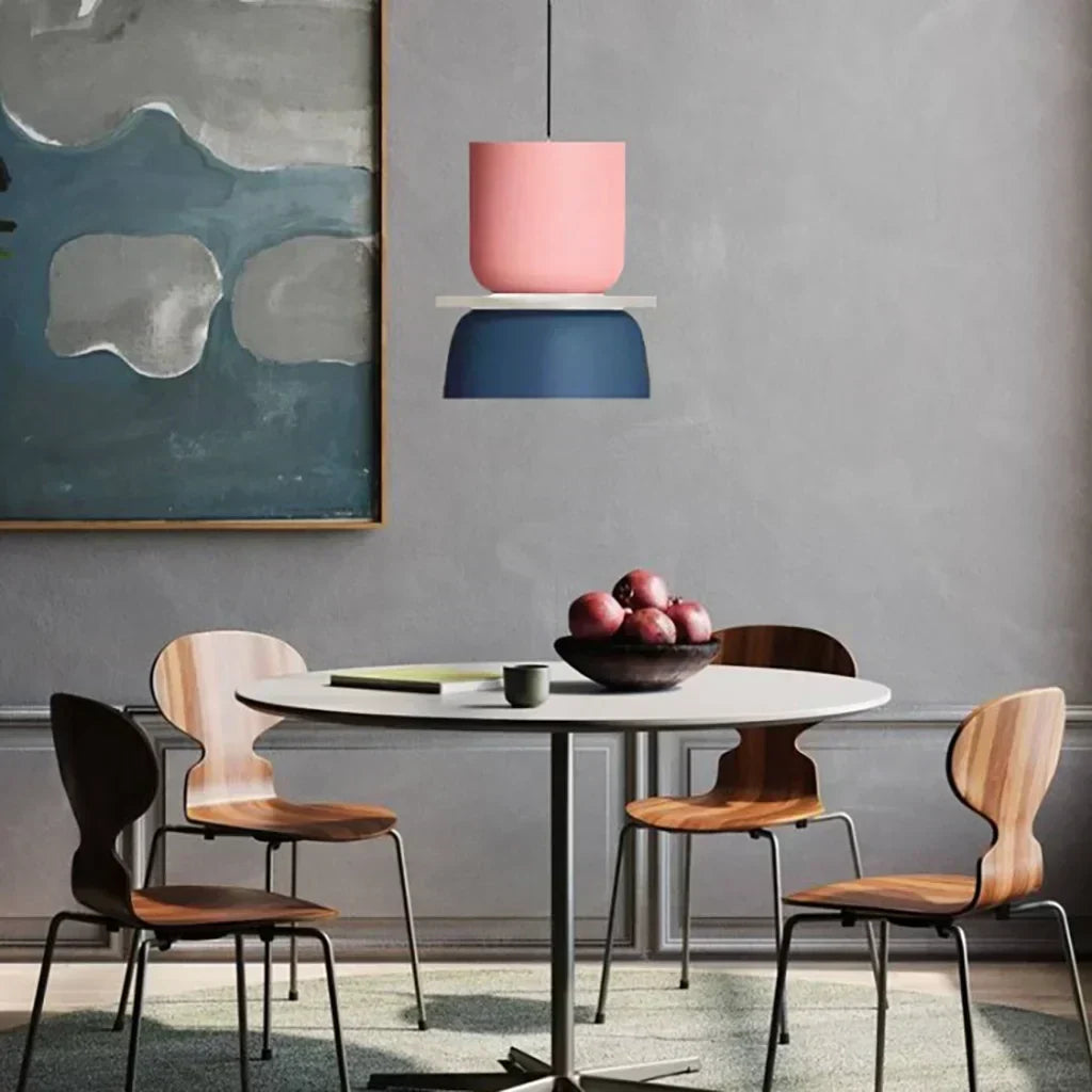Acrylic Pendant Lamp Nyra Multicolored Lampshade Spherical with E27 Socket Three Lighting Modes - Lamylie