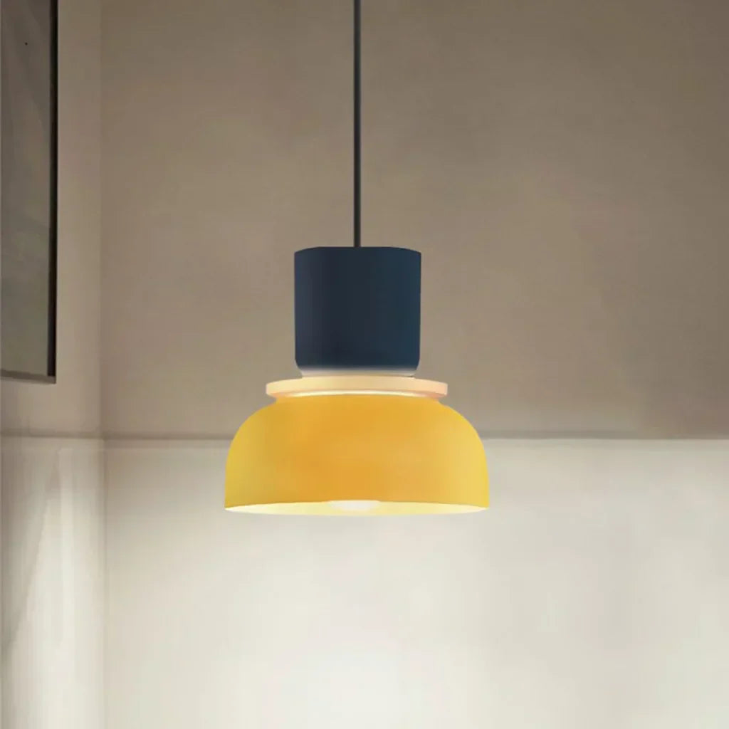 Acrylic Pendant Lamp Nyra Multicolored Lampshade Spherical with E27 Socket Three Lighting Modes - Lamylie