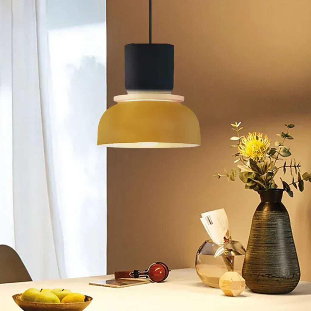 Acrylic Pendant Lamp Nyra Multicolored Lampshade Spherical with E27 Socket Three Lighting Modes - Lamylie