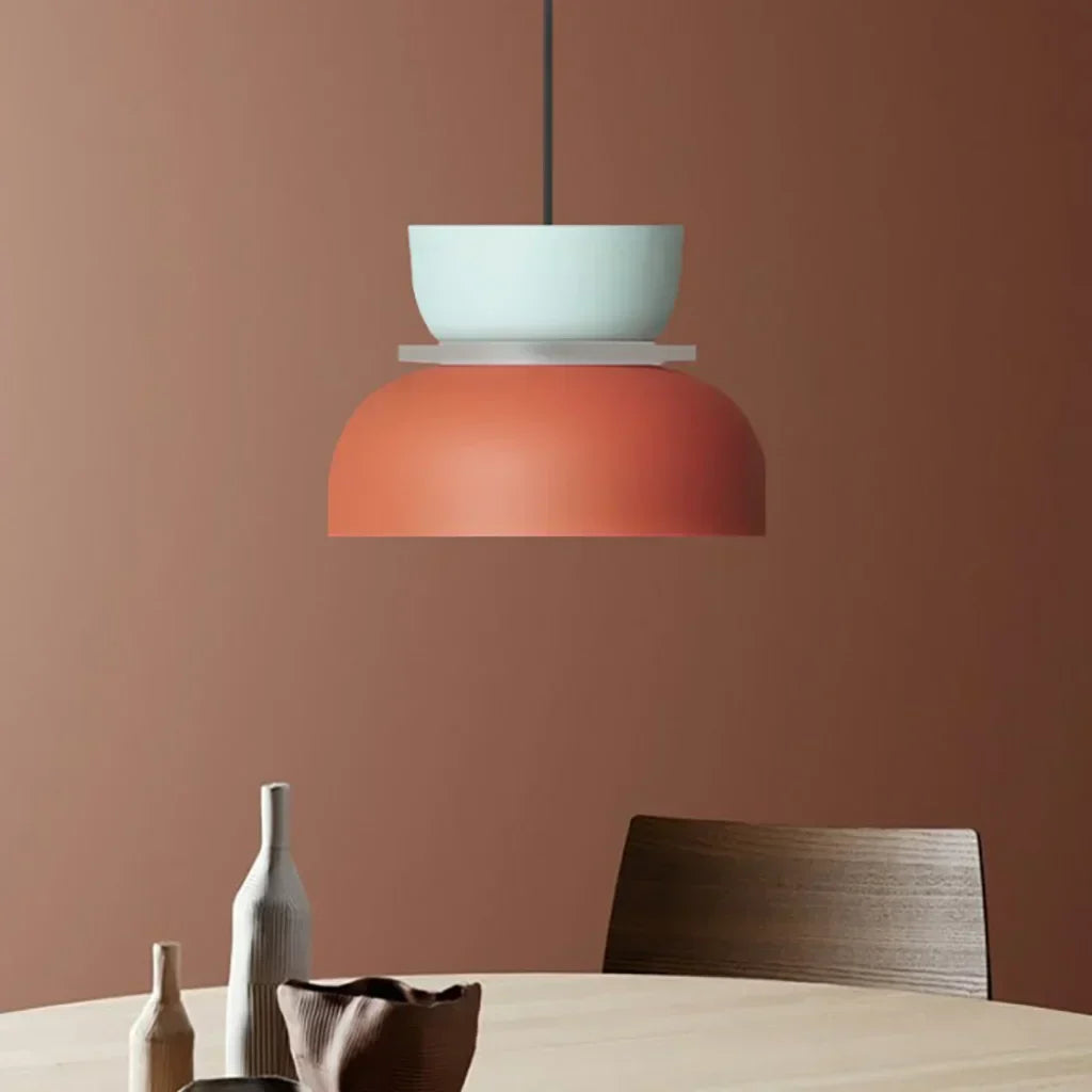 Acrylic Pendant Lamp Nyra Multicolored Lampshade Spherical with E27 Socket Three Lighting Modes - Lamylie