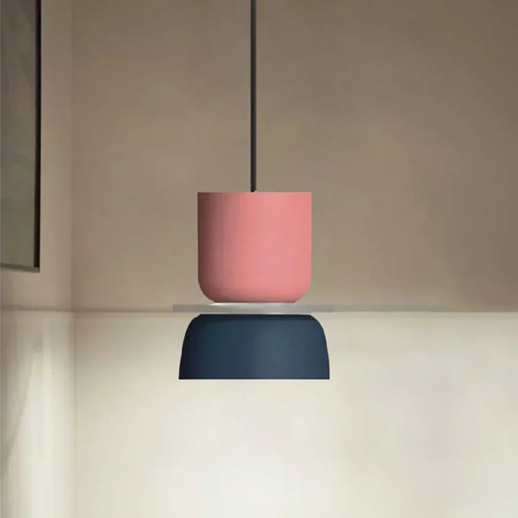 Acrylic Pendant Lamp Nyra Multicolored Lampshade Spherical with E27 Socket Three Lighting Modes - Lamylie