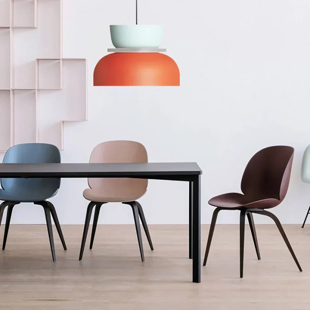 Acrylic Pendant Lamp Nyra Multicolored Lampshade Spherical with E27 Socket Three Lighting Modes - Lamylie