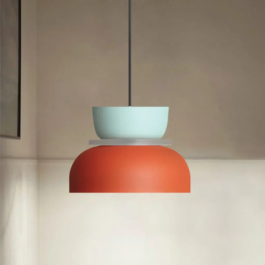 Acrylic Pendant Lamp Nyra Multicolored Lampshade Spherical with E27 Socket Three Lighting Modes - Lamylie