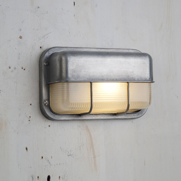 Vintage Outdoor Lamp Brass with Glass Shade - Wall Lighting for Terrace & Garden - Lamylie