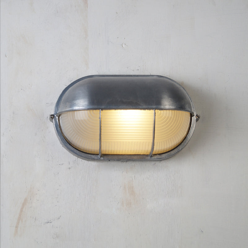 Vintage Outdoor Lamp Brass with Glass Shade - Wall Lighting for Terrace & Garden - Lamylie