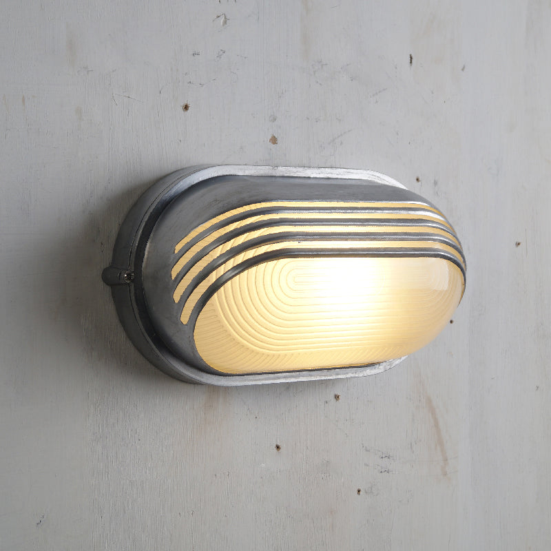 Vintage Outdoor Lamp Brass with Glass Shade - Wall Lighting for Terrace & Garden - Lamylie