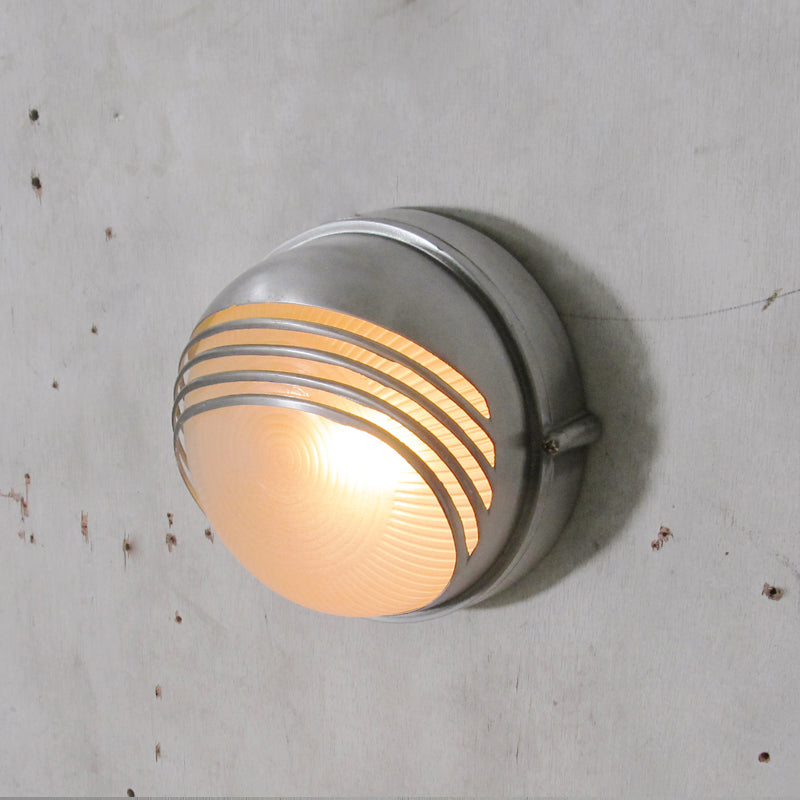 Vintage Outdoor Lamp Brass with Glass Shade - Wall Lighting for Terrace & Garden - Lamylie