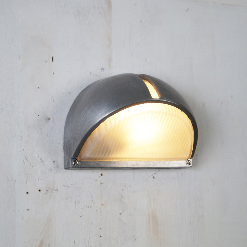 Vintage Outdoor Lamp Brass with Glass Shade - Wall Lighting for Terrace & Garden - Lamylie