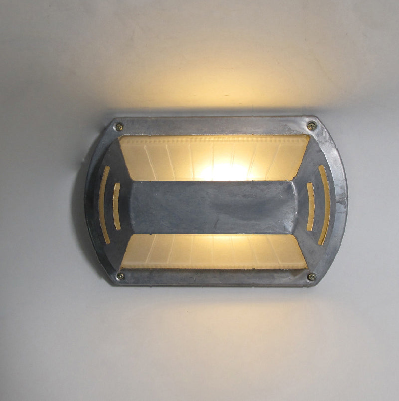 Vintage Outdoor Lamp Brass with Glass Shade - Wall Lighting for Terrace & Garden - Lamylie