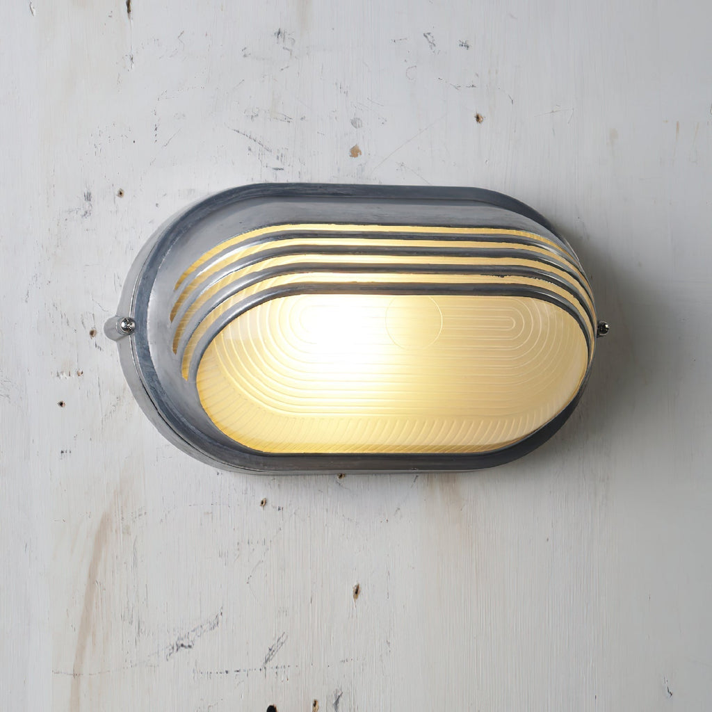 Vintage Outdoor Lamp Brass with Glass Shade - Wall Lighting for Terrace & Garden - Lamylie
