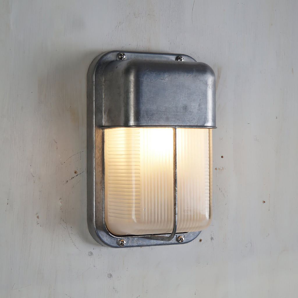 Vintage Outdoor Lamp Brass with Glass Shade - Wall Lighting for Terrace & Garden - Lamylie