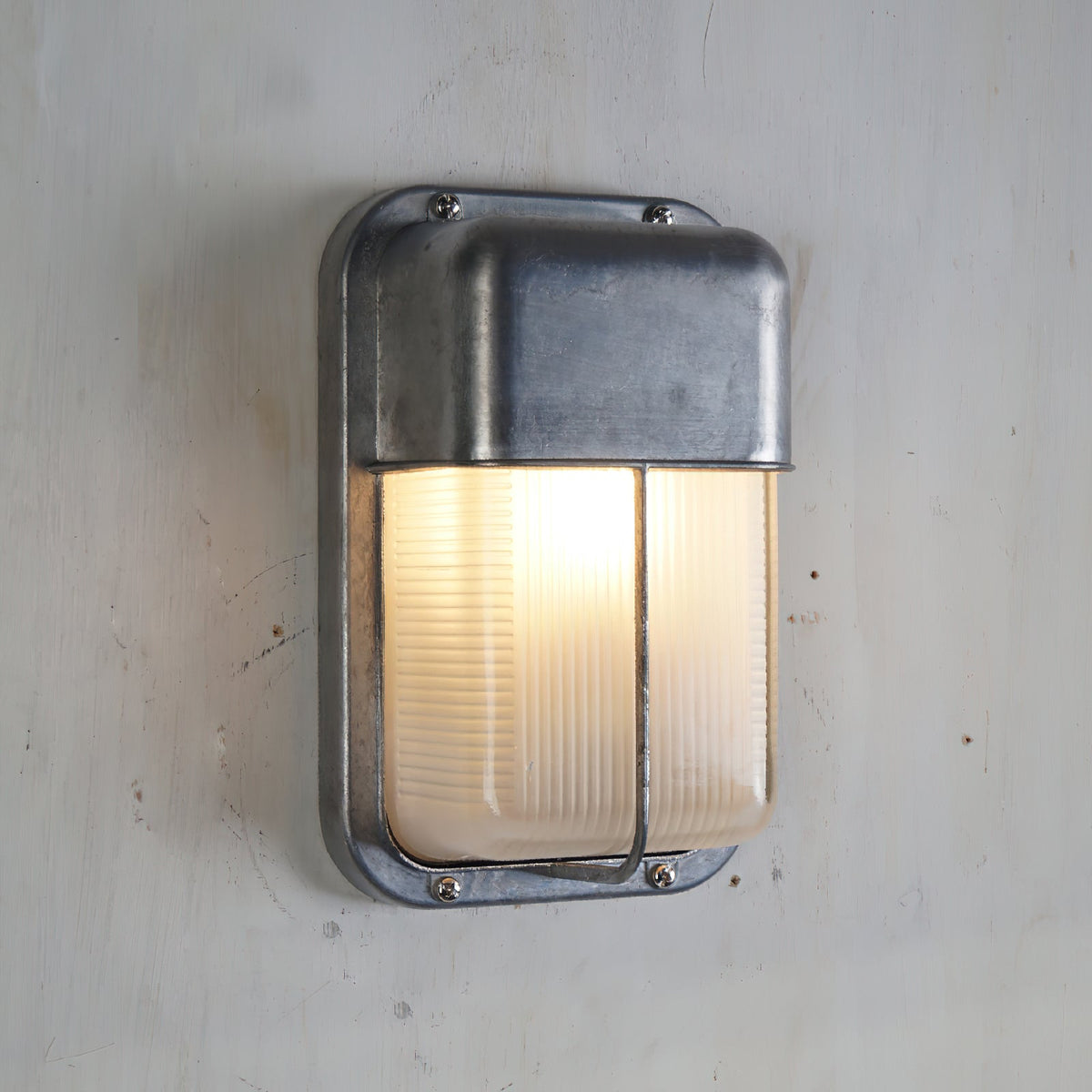 Vintage Outdoor Lamp Brass with Glass Shade - Wall Lighting for Terrace & Garden - Lamylie