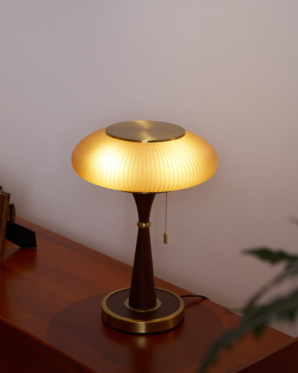 Lampa stołowa z kloszem w kształcie grzybka | oświetlenie w stylu vintage na biurka i szafki nocne – Lamylie