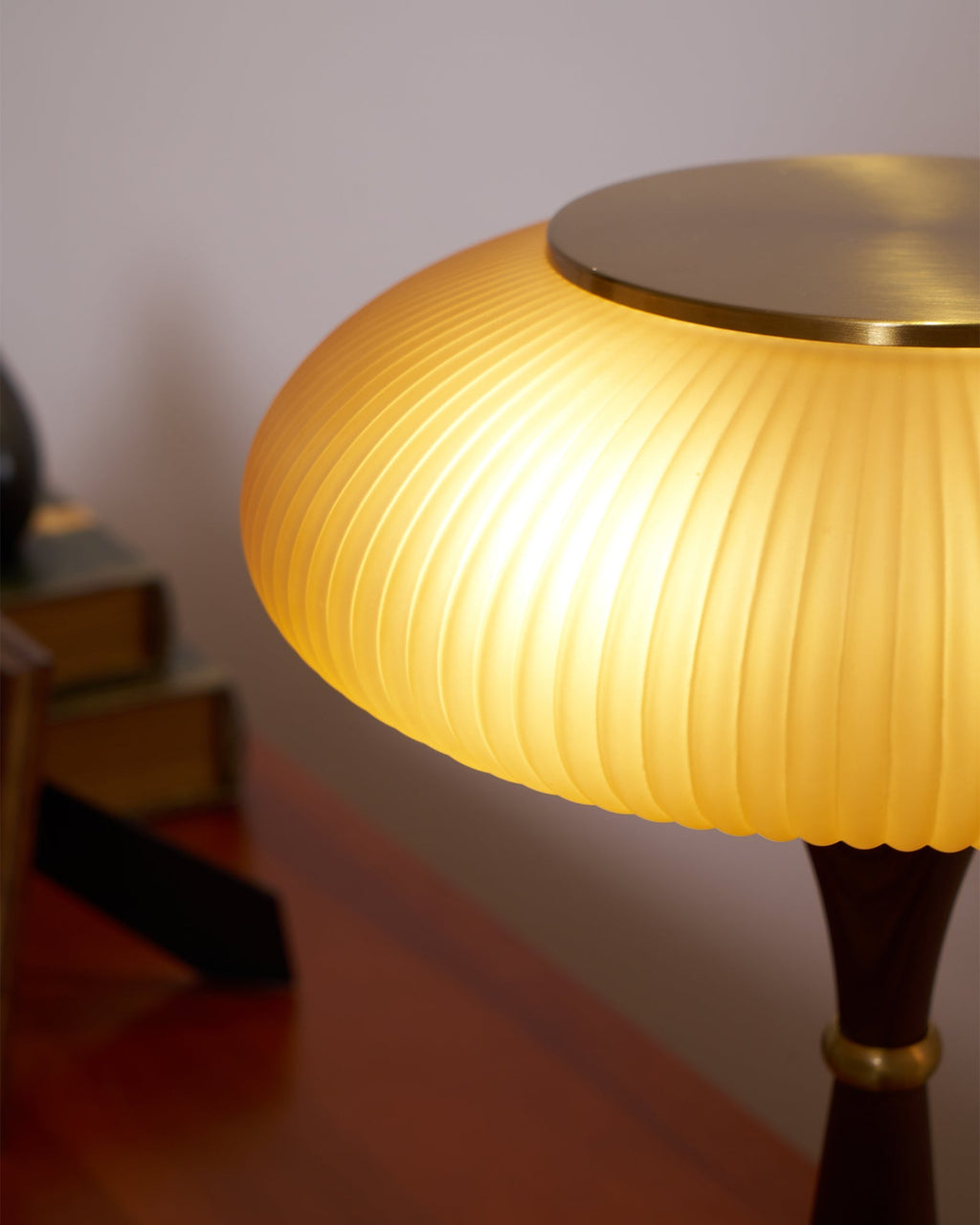 Lampa stołowa z kloszem w kształcie grzybka | oświetlenie w stylu vintage na biurka i szafki nocne – Lamylie