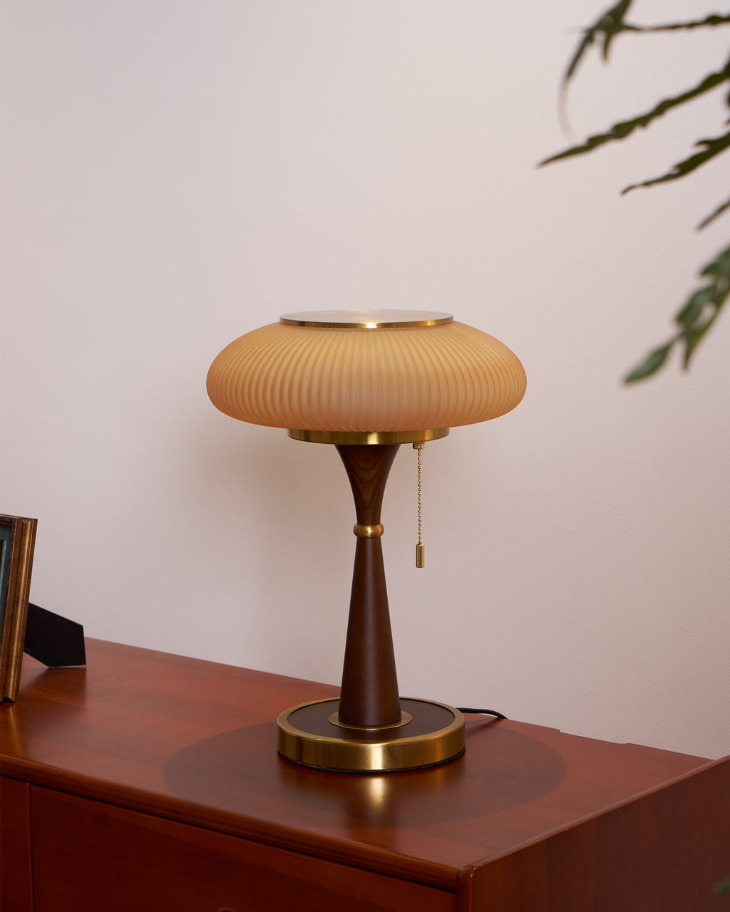 Lampa stołowa z kloszem w kształcie grzybka | oświetlenie w stylu vintage na biurka i szafki nocne – Lamylie
