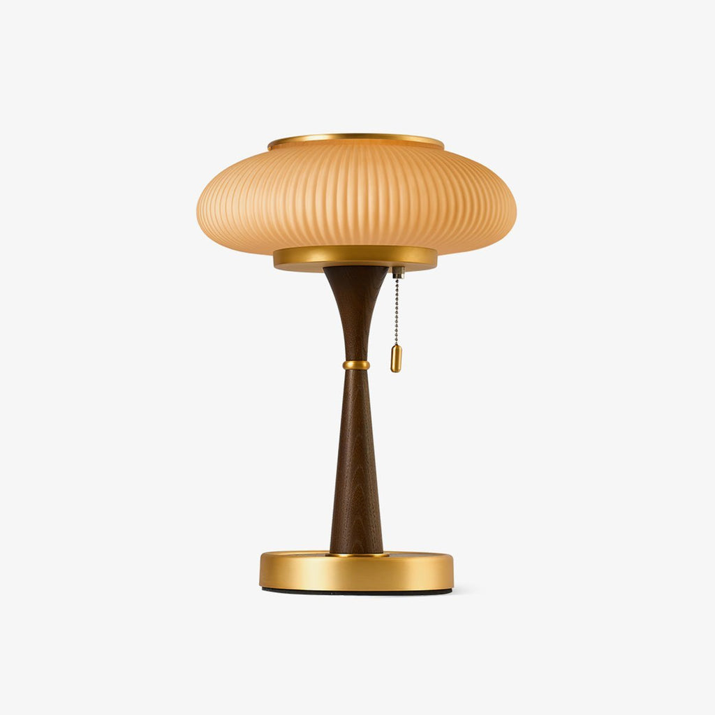 Lampa stołowa z kloszem w kształcie grzybka | oświetlenie w stylu vintage na biurka i szafki nocne – Lamylie