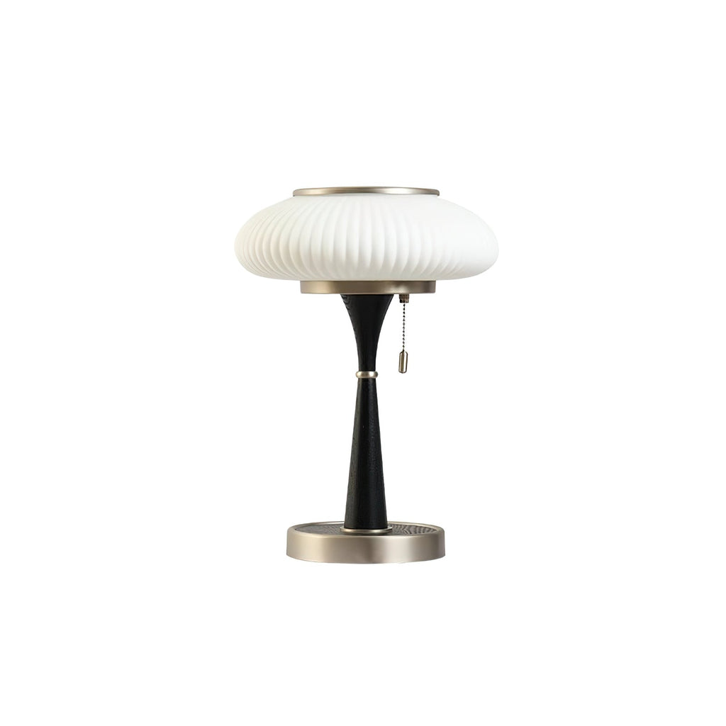 Lampa stołowa z kloszem w kształcie grzybka | oświetlenie w stylu vintage na biurka i szafki nocne – Lamylie