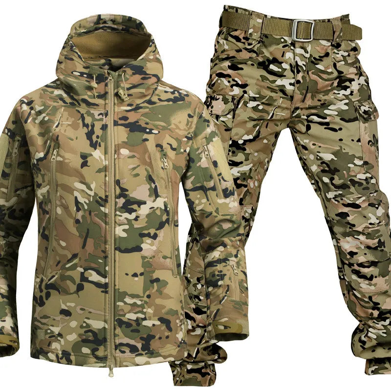 Voděodolná outdoorová souprava MaxShield s fleecovou podšívkou a několika kapsami