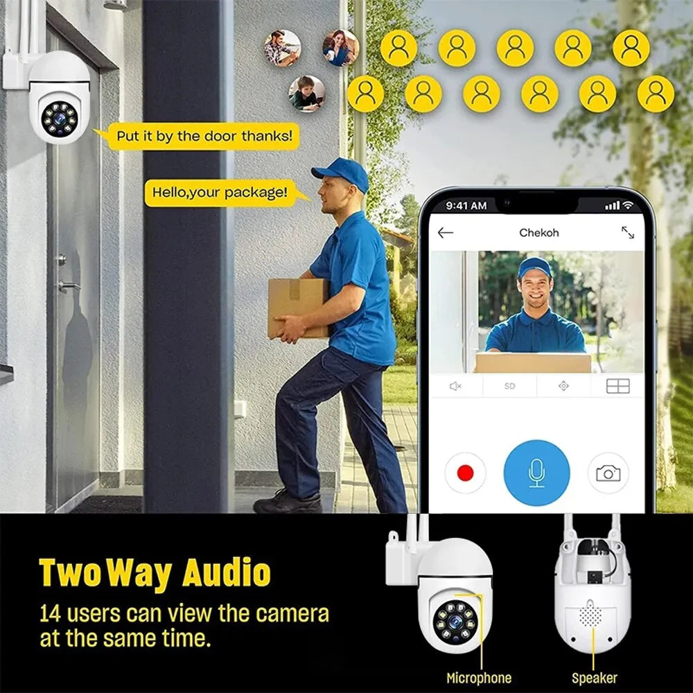 Cameră de securitate wireless pentru interior - Monitorizare în timp real pe smartphone - Lamylie
