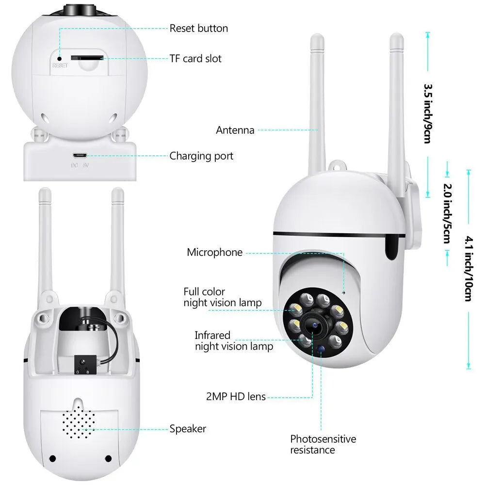 Cameră de securitate wireless pentru interior - Monitorizare în timp real pe smartphone - Lamylie