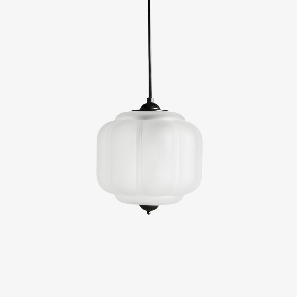 Vintage Milk Glass Pendant Lamp with Wavy Edge | Scandinavian Atmosphere Lighting for Kitchen and Bedroom - Lamylie