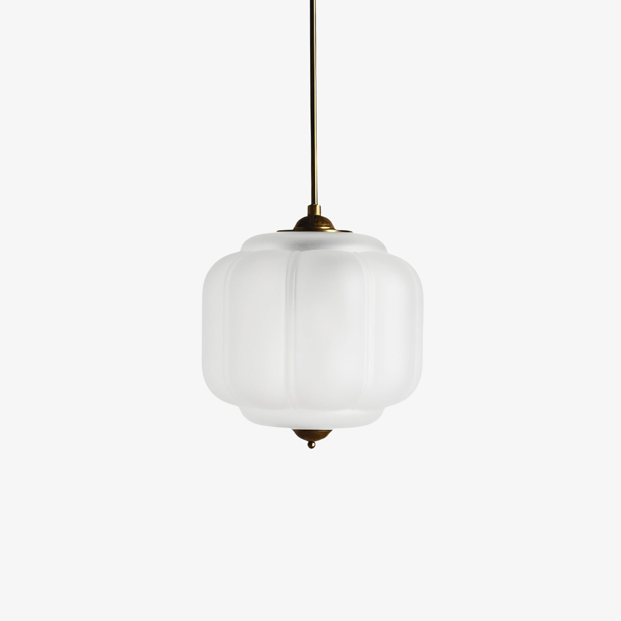 Vintage Milk Glass Pendant Lamp with Wavy Edge | Scandinavian Atmosphere Lighting for Kitchen and Bedroom - Lamylie