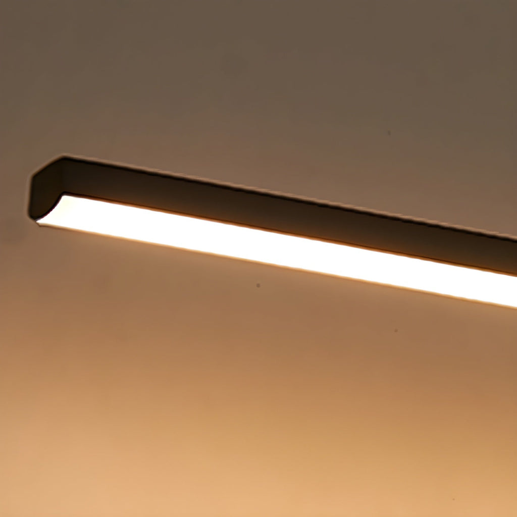 Linear Mirror Lighting Metal | Integrated LED Wall Lamp in Black | 3 Lengths - Lamylie