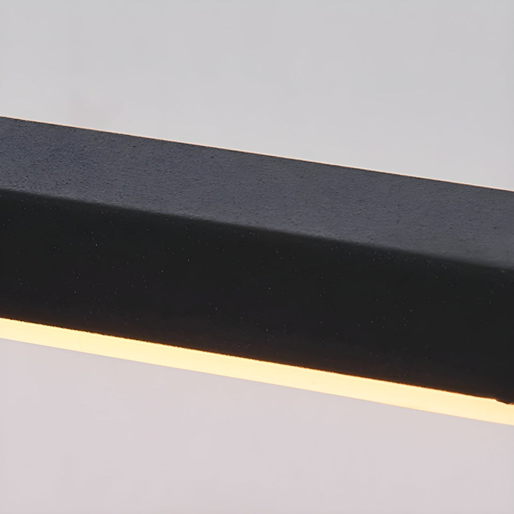 Linear Mirror Lighting Metal | Integrated LED Wall Lamp in Black | 3 Lengths - Lamylie